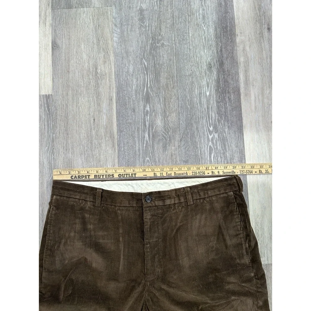 Brooks Brothers‎ 346 Corduroy Pants Straight Leg Fit Brown Mens Size 40x30